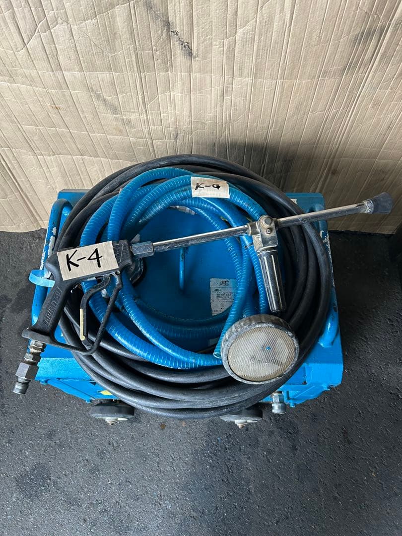 K4 ★ツルミHPJ-5ESM高圧洗浄機防音ガン・高圧ホース・給排水ホースセット