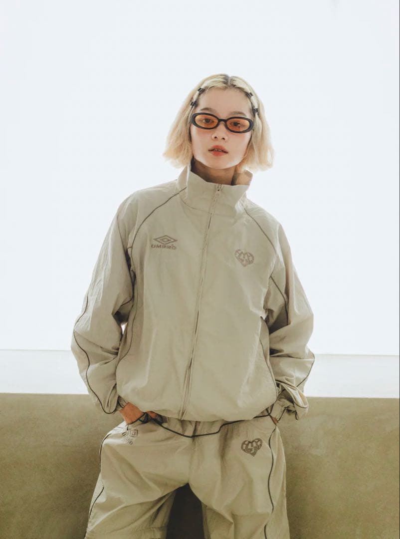 HTH UMBRO コラボ グレー セットアップ