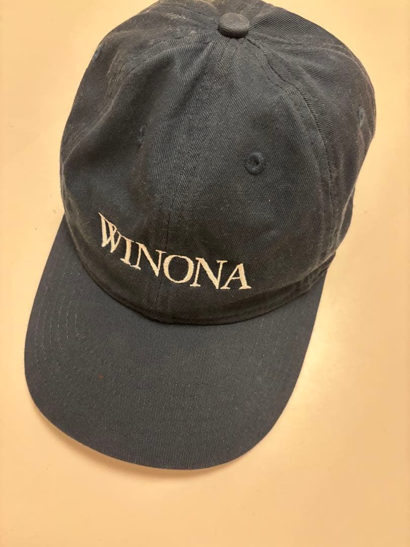WINONA 刺繍ロゴ ベースボールキャップ ネイビー