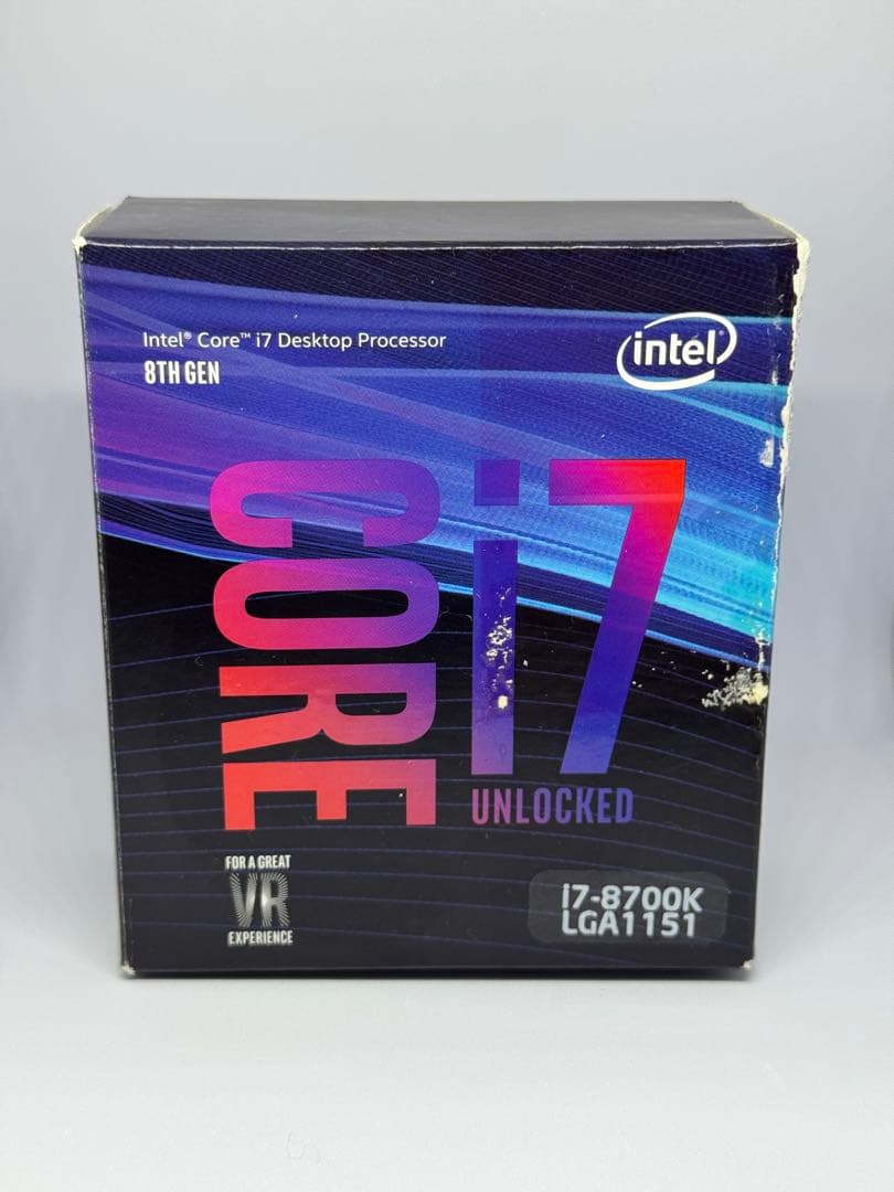 Intel Core i7 8700K 第8世代 CPU 高性能なKモデル