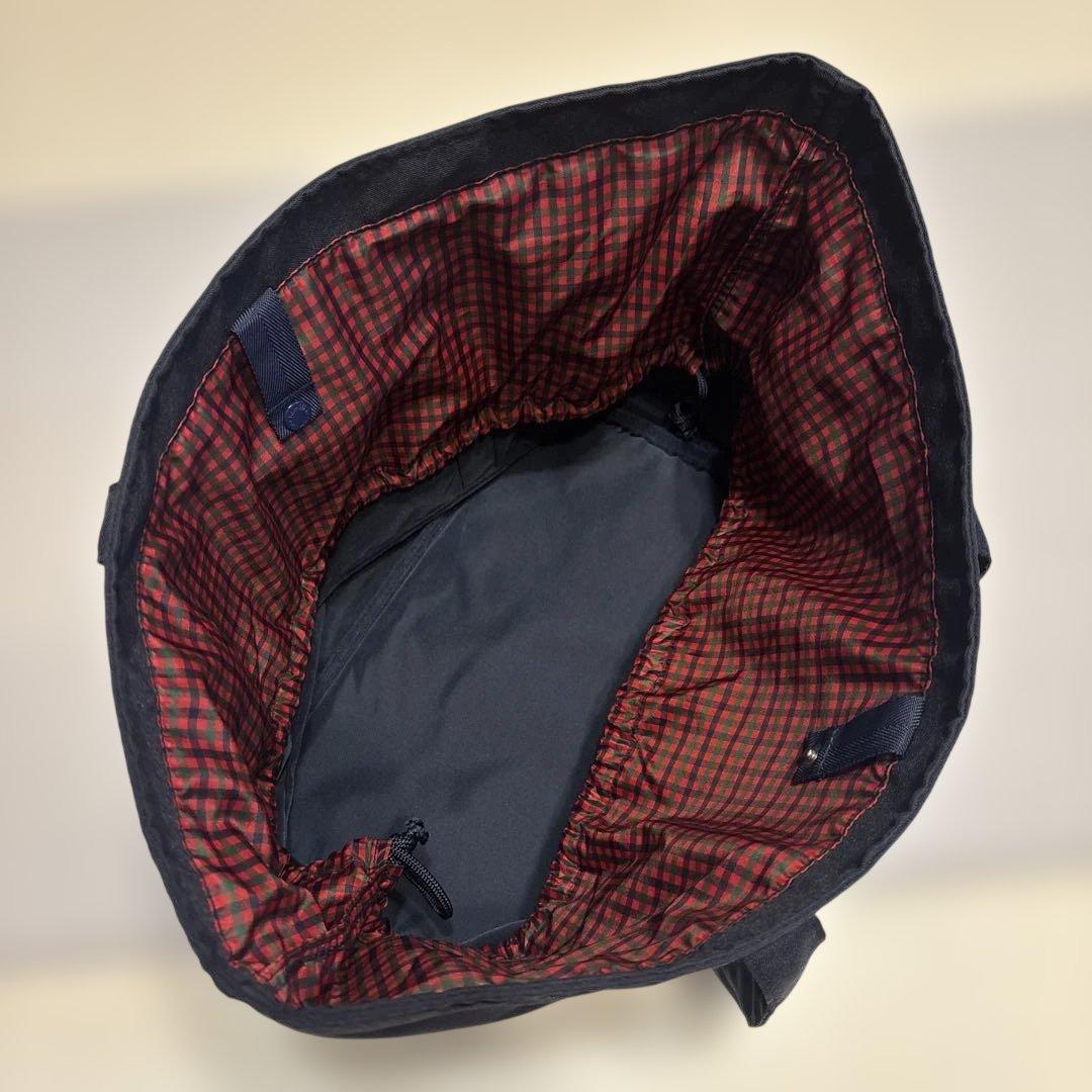 ファミリア　マザーズバッグ　チェック　赤