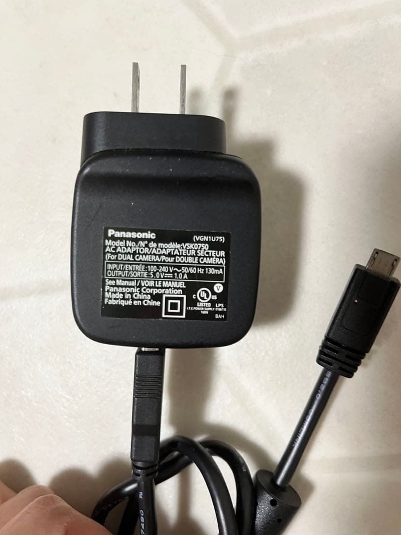 防水　Panasonic デジタルムービーカメラ　HX-WA30 説明書　付属品