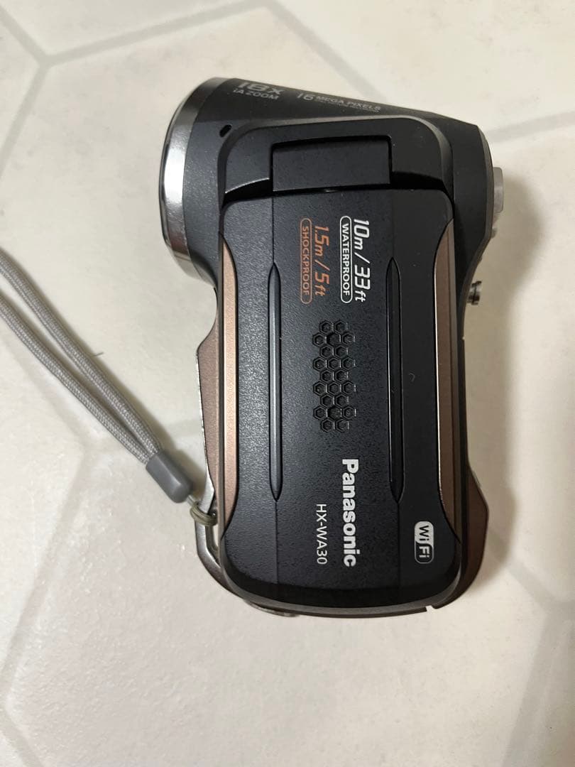 防水　Panasonic デジタルムービーカメラ　HX-WA30 説明書　付属品