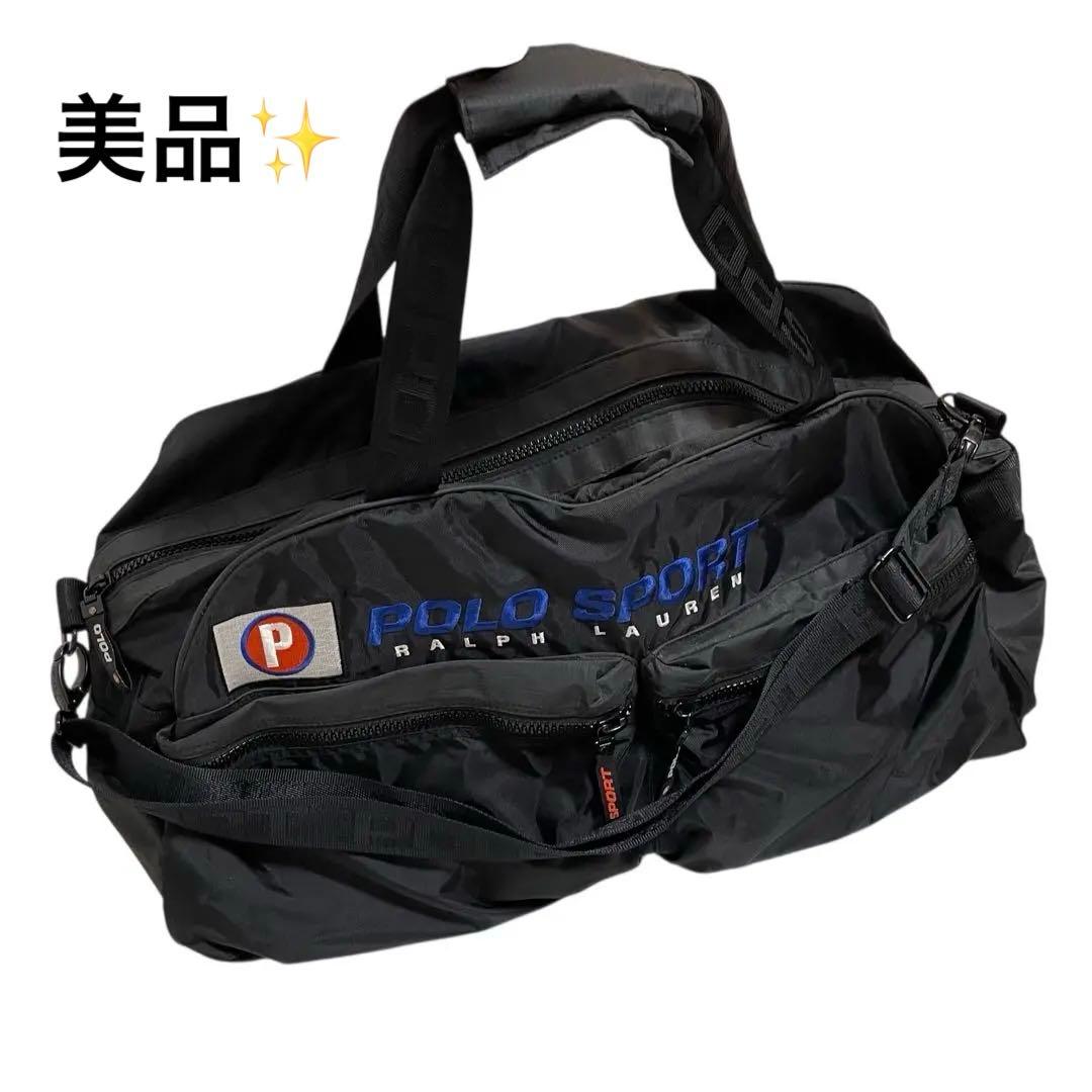 美品✨POLO SPORT ポロスポーツ ボストンバッグ 旅行バッグ 黒