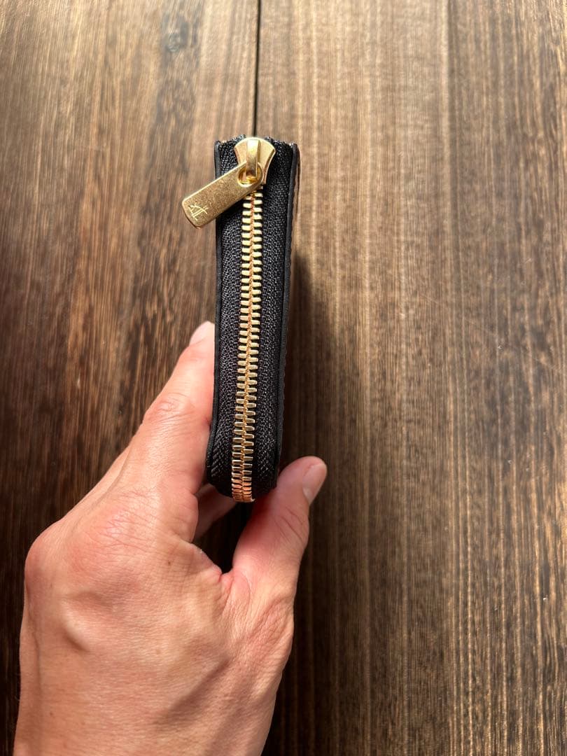 ☆ふくページ　コードバン　バーガンディ　コンパクトウォレット