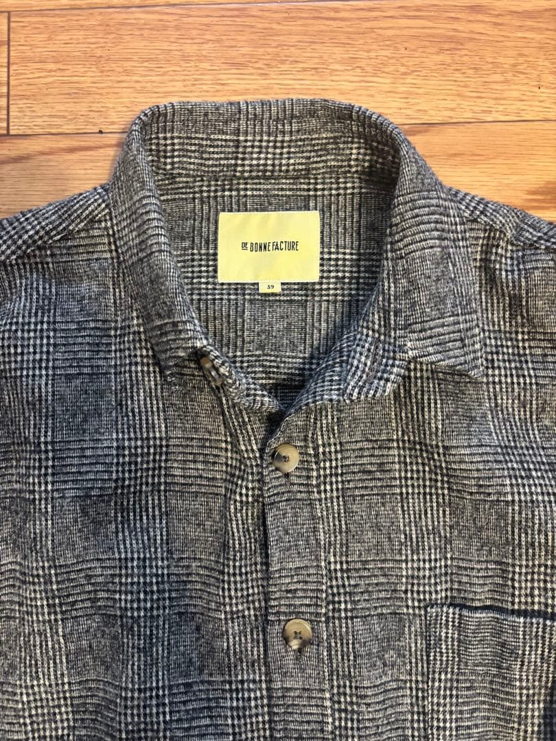 DE BONNE FACTURE デボンファクチュール ウールシャツ 39