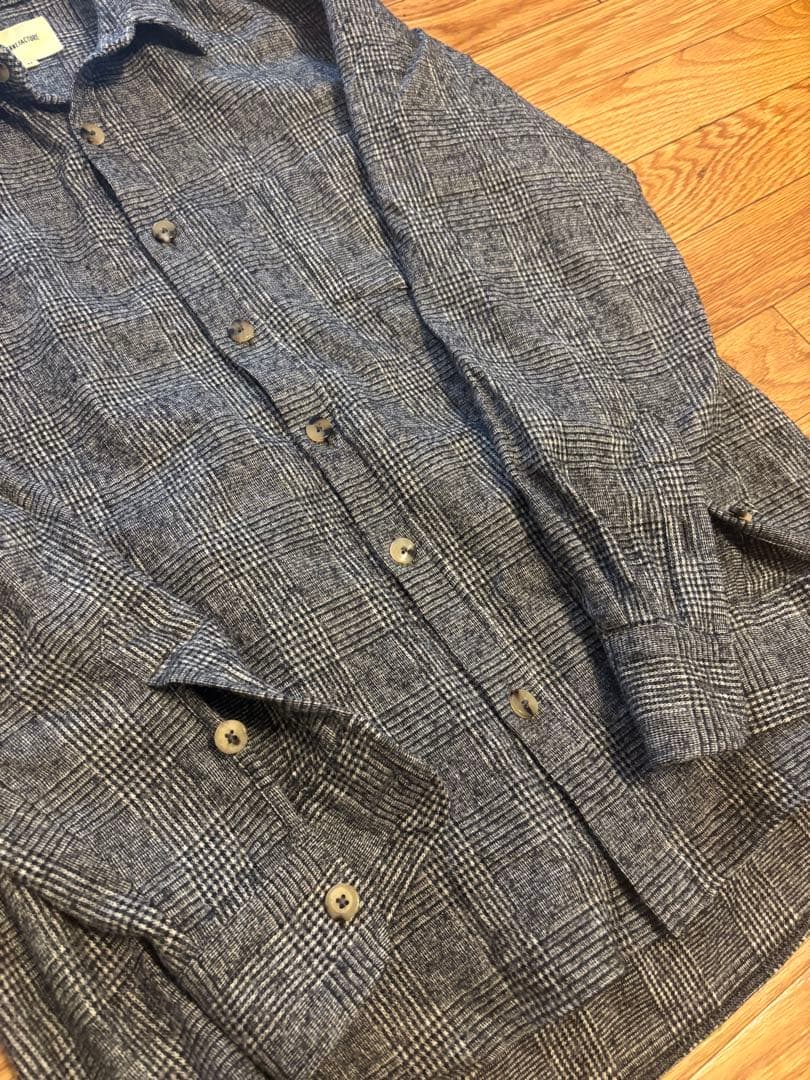 DE BONNE FACTURE デボンファクチュール ウールシャツ 39