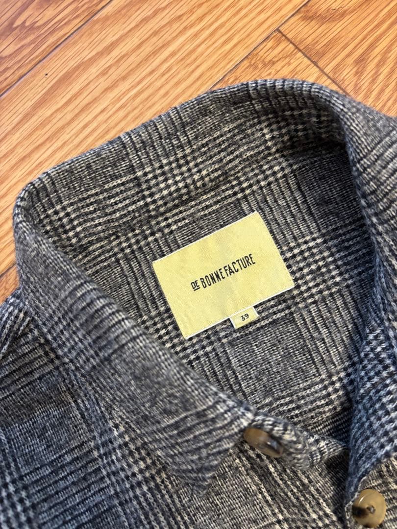 DE BONNE FACTURE デボンファクチュール ウールシャツ 39