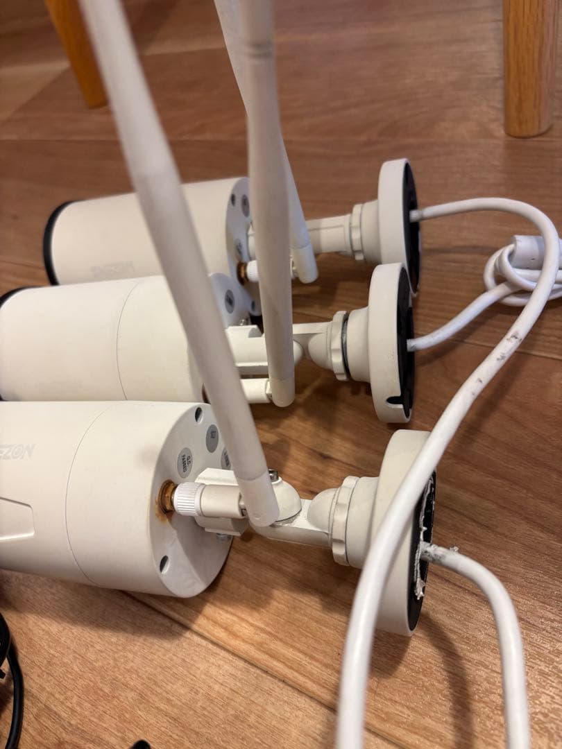 ワイヤレス防犯カメラ3台セット NVR本体付き