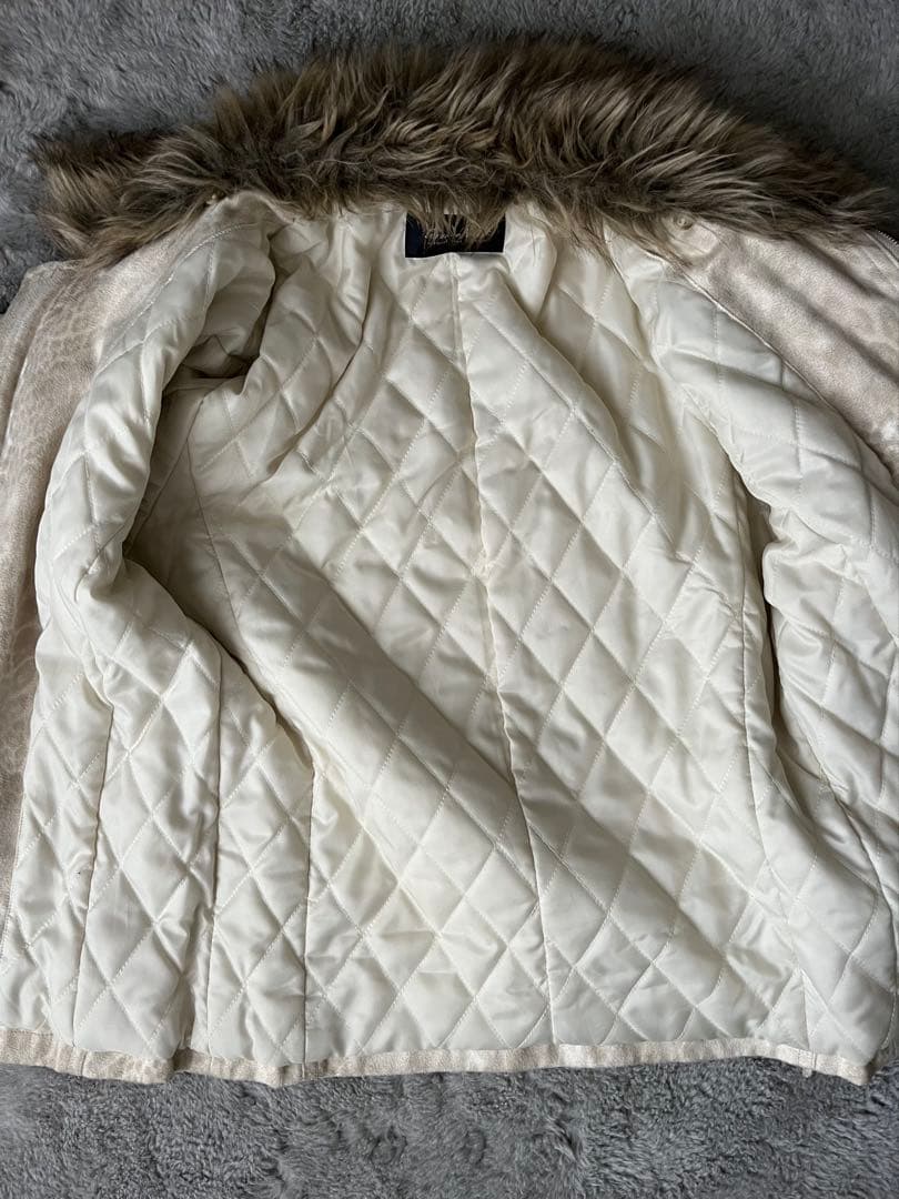 Tornado Mart ファー付きレザーライダースジャケット