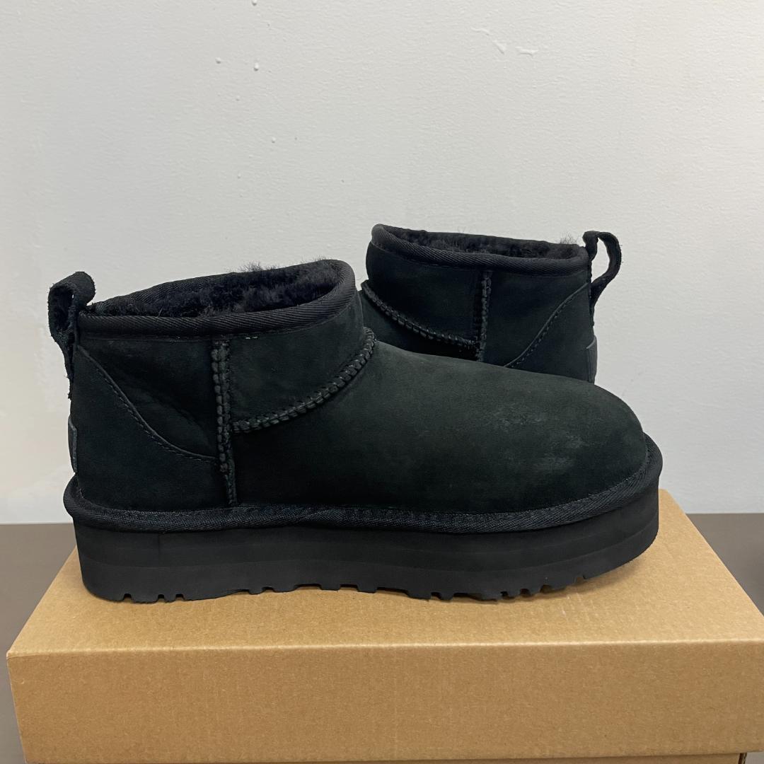 UGG クラシック ウルトラミニ プラットフォーム 厚底 ブラック 25cm
