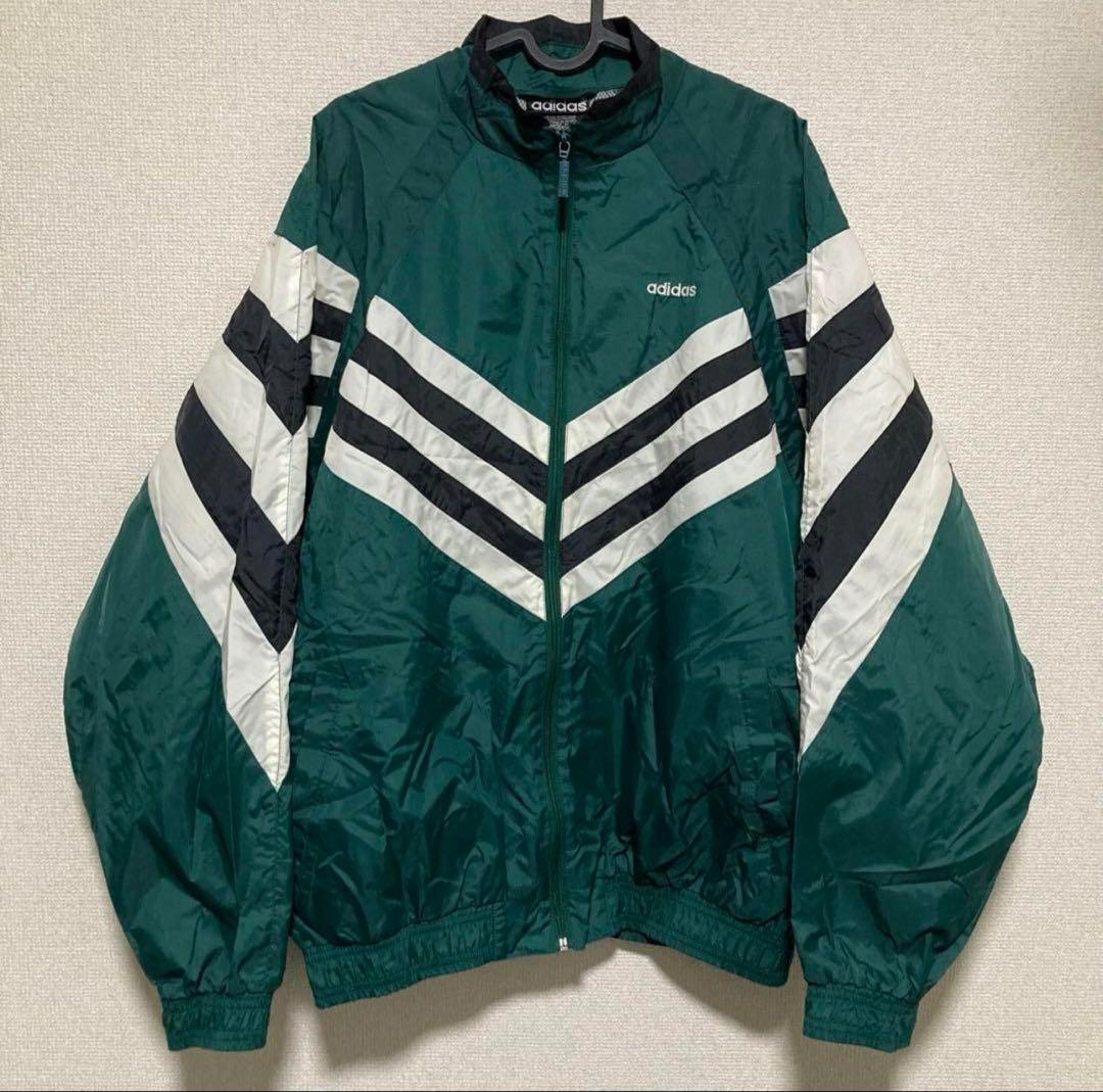 adidas 万国旗タグ ナイロンジャケット 人気カラー L