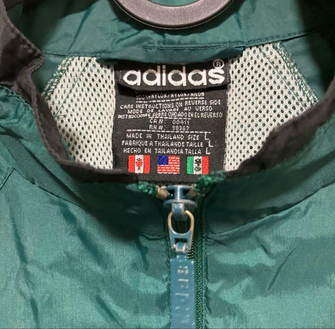 adidas 万国旗タグ ナイロンジャケット 人気カラー L