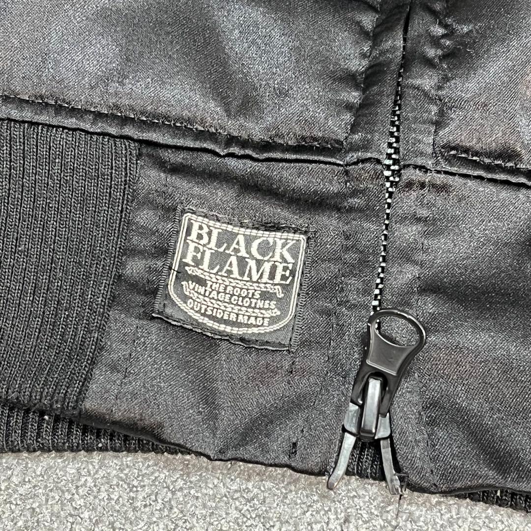 614 BLACK FLAME マリア刺繍スカジャン Memento Mori