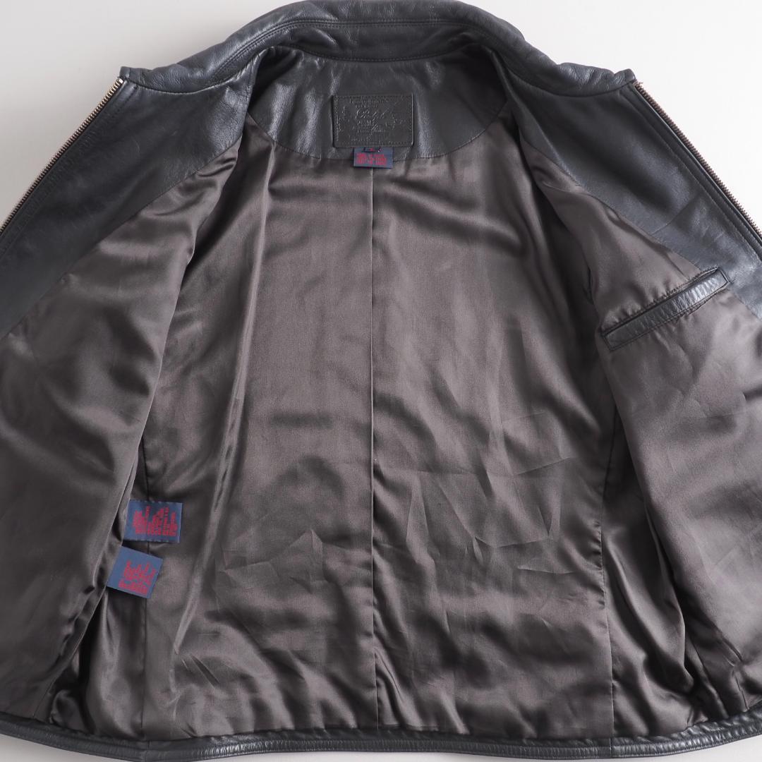 ラルフローレン　レザージャケット　シングルライダース　本革　ブラック　美品