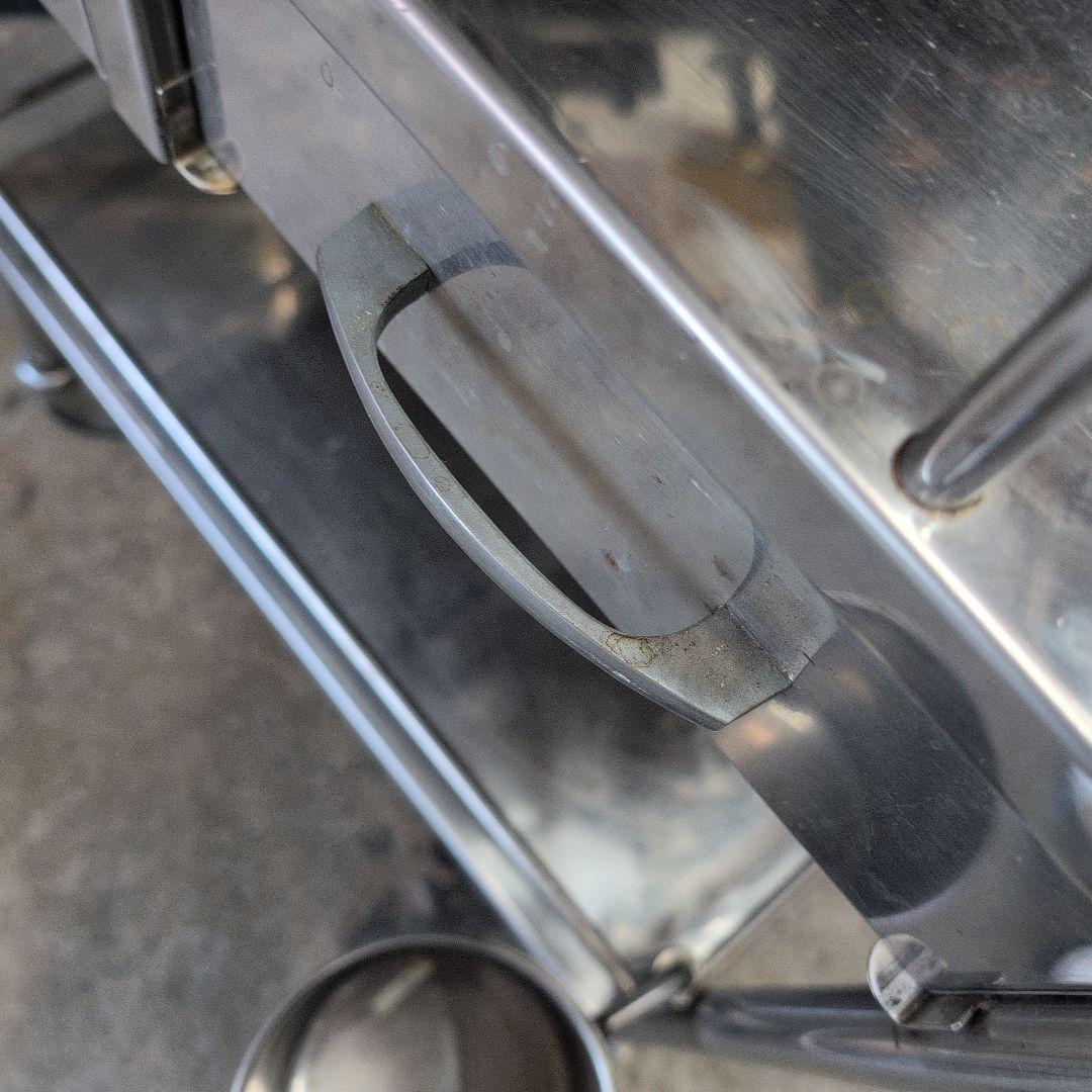 ステンレス製 医療用引出し付カート メディカルワゴン 回診車 キャスター付作業台