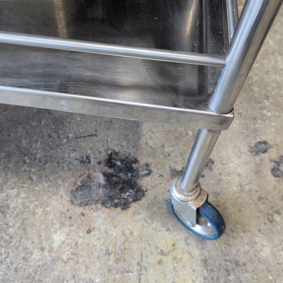 ステンレス製 医療用引出し付カート メディカルワゴン 回診車 キャスター付作業台