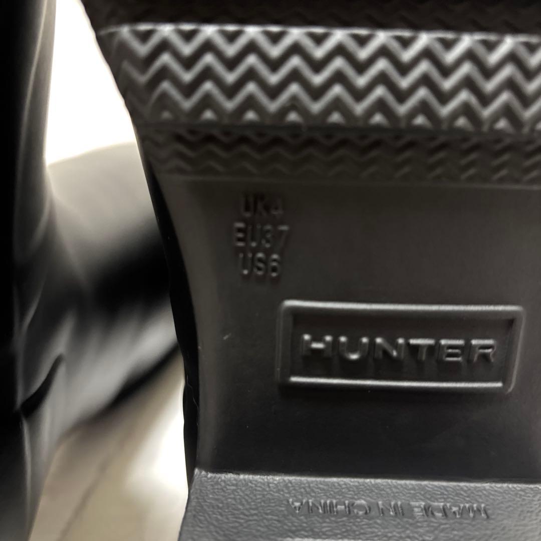 HUNTER 【ハンター 】レインブーツ ベルト付き ブラック　約23cm