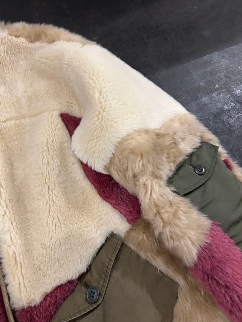 mihara yasuhiroミハラヤスヒロarchiveファー切り替えコート