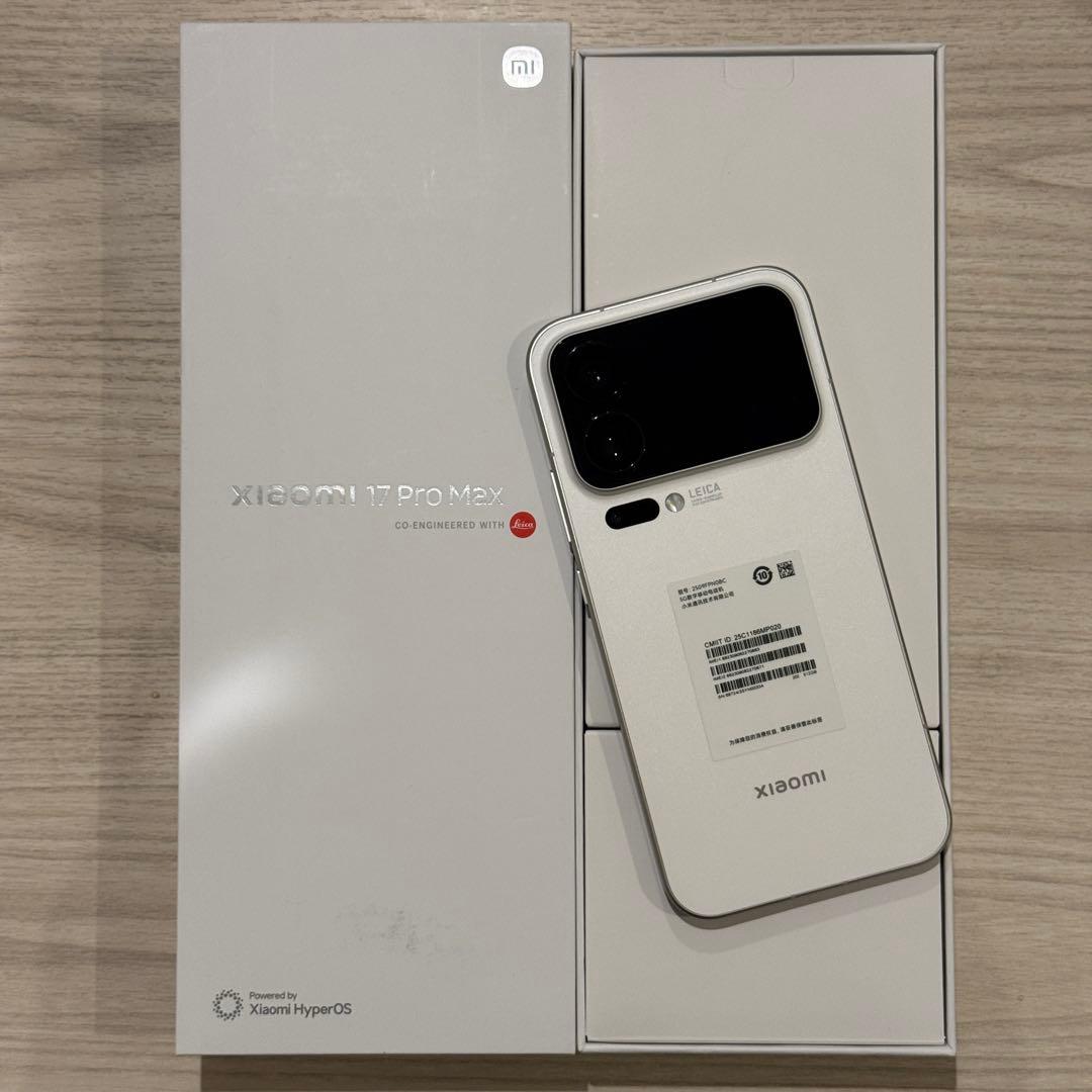 【新品】XIAOMI17promax 16GB 512GB ホワイト 中国版