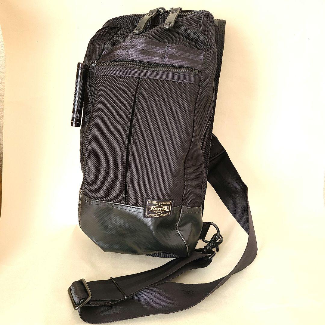 ほぼ新品✨現行タグ ポーター ヒート スリングショルダー マグライト ブラック