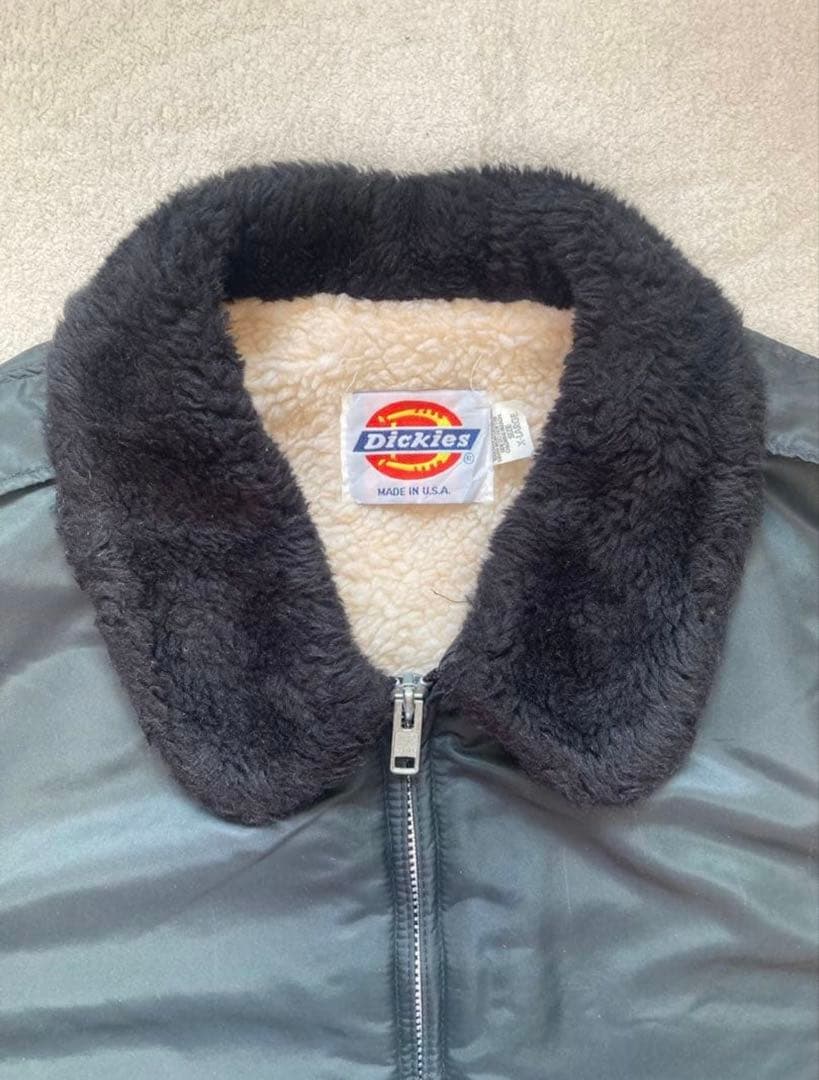 Dickies USA製 フライトジャケット ボア ブラック SUPREME