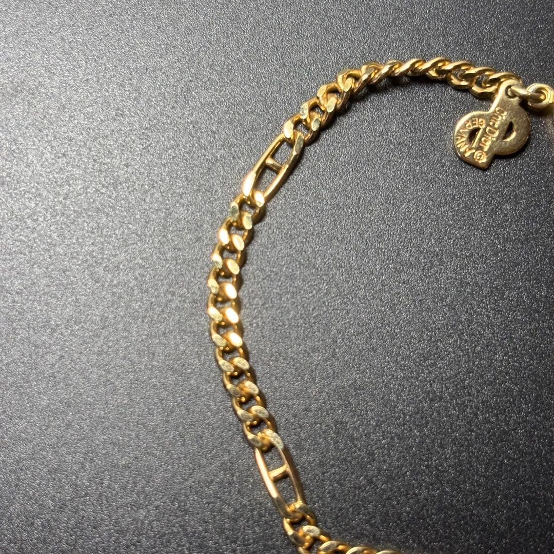 Dior ディオール　ブレスレット　CDロゴ　喜平　ゴールドチェーン