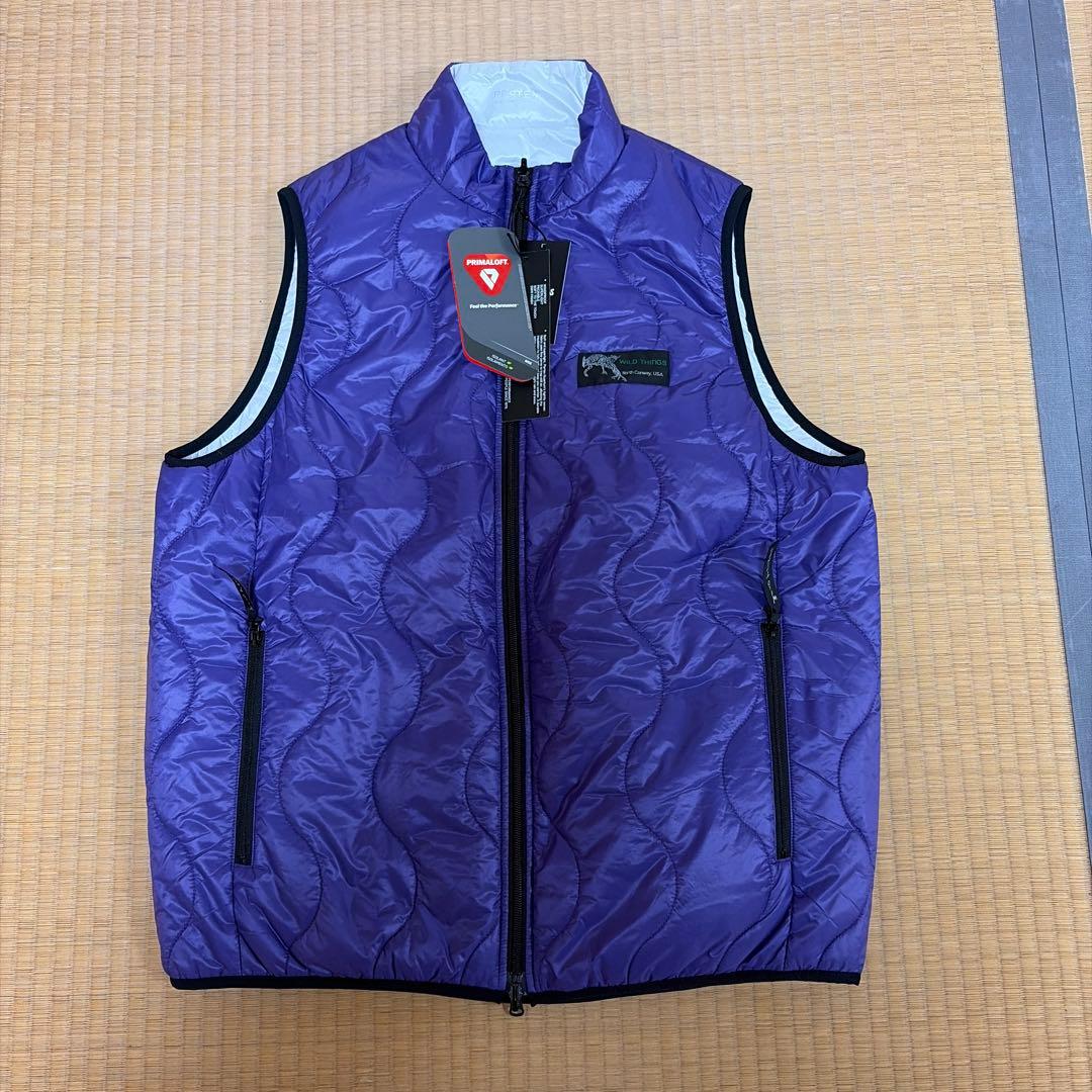 ワイルドシングス　リバーシブルビレイベスト　　 Lサイズ　パープル✖️グレイ