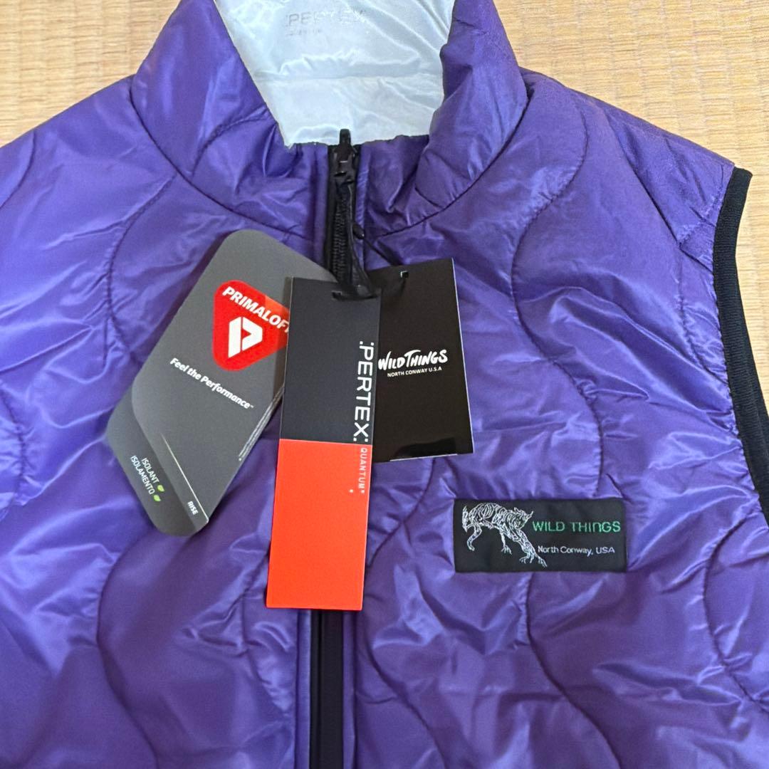 ワイルドシングス　リバーシブルビレイベスト　　 Lサイズ　パープル✖️グレイ