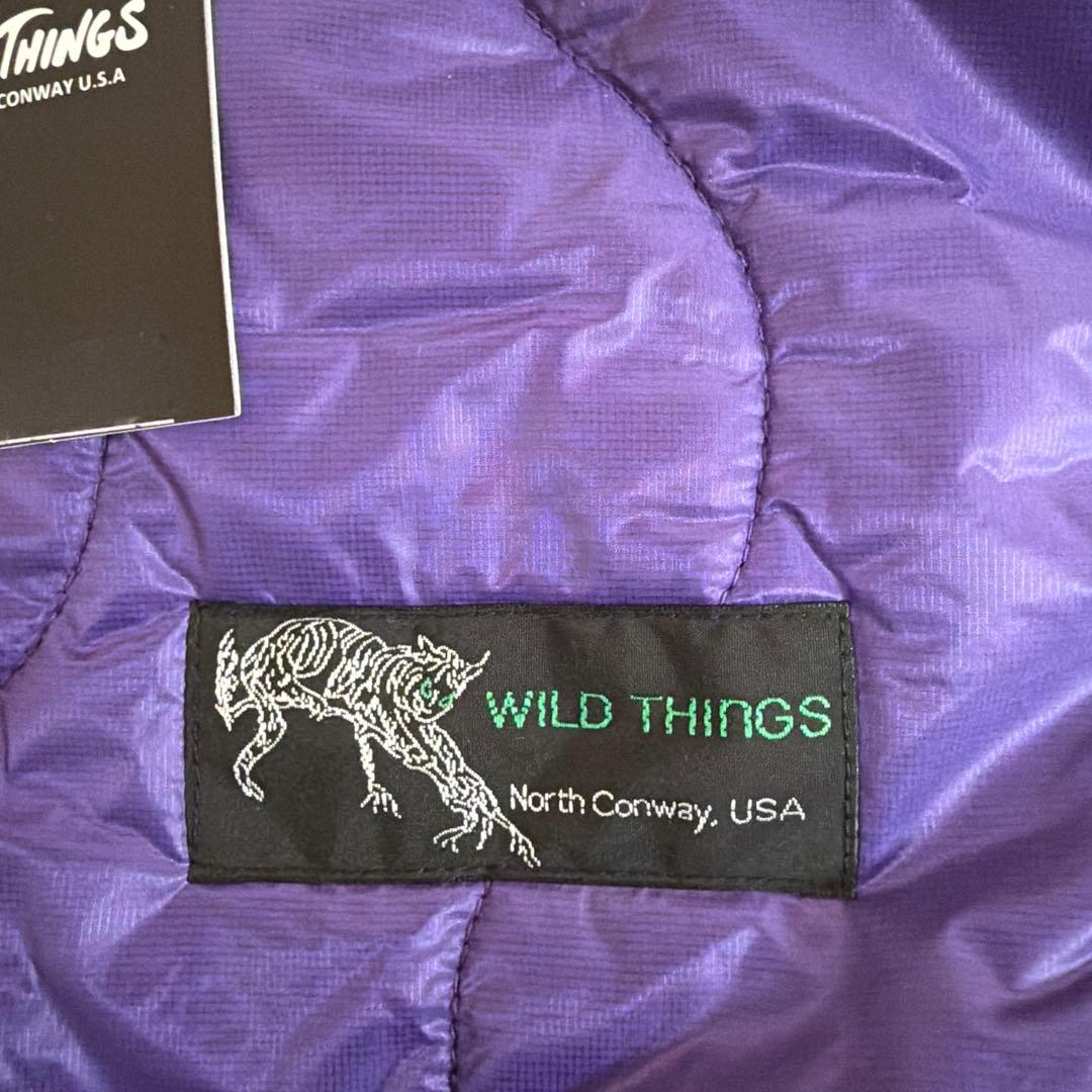 ワイルドシングス　リバーシブルビレイベスト　　 Lサイズ　パープル✖️グレイ