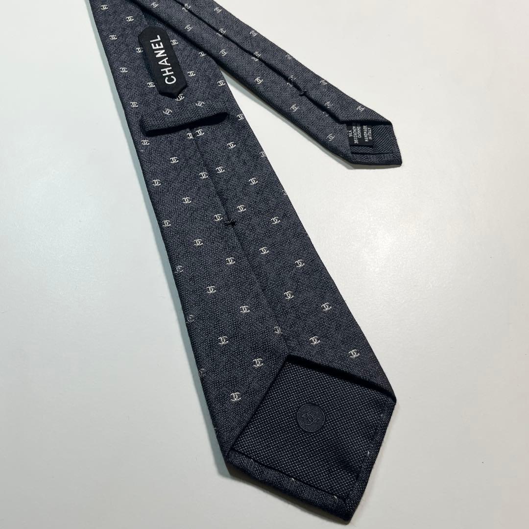 希少✨良品✨ CHANEL シャネル　ネクタイ　カシミヤ　シルク　ココマーク