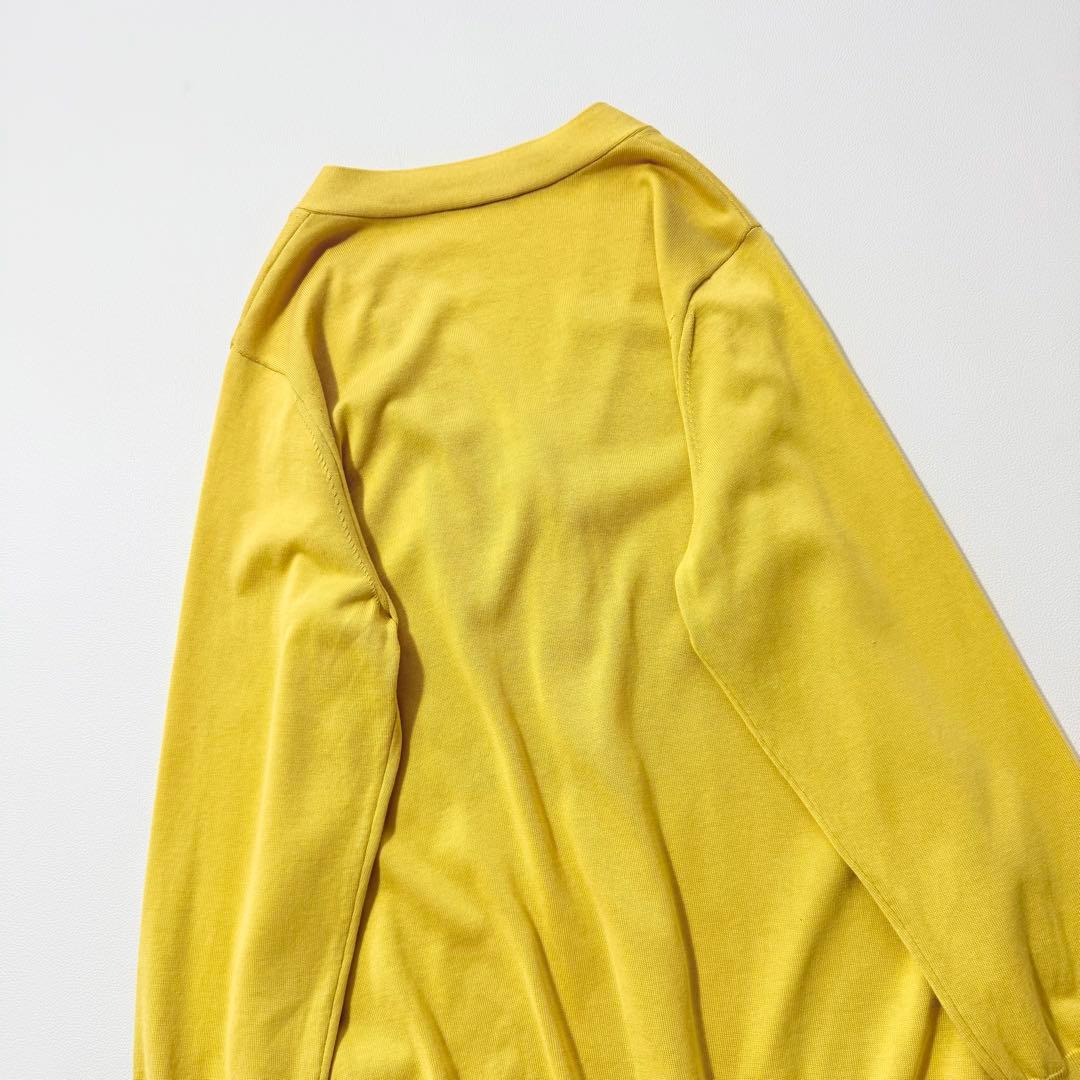 アパルトモン　ドゥーズィエムクラス　コットンシルクⅤネックカーディガン　黄
