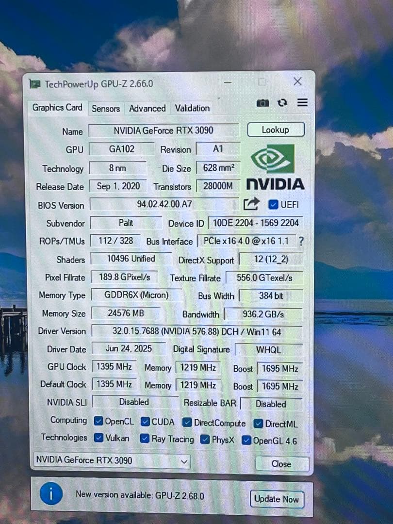 グラフィックボード・グラボ・ビデオカード PALIT GAMINGPRO RTX 3090 24GB