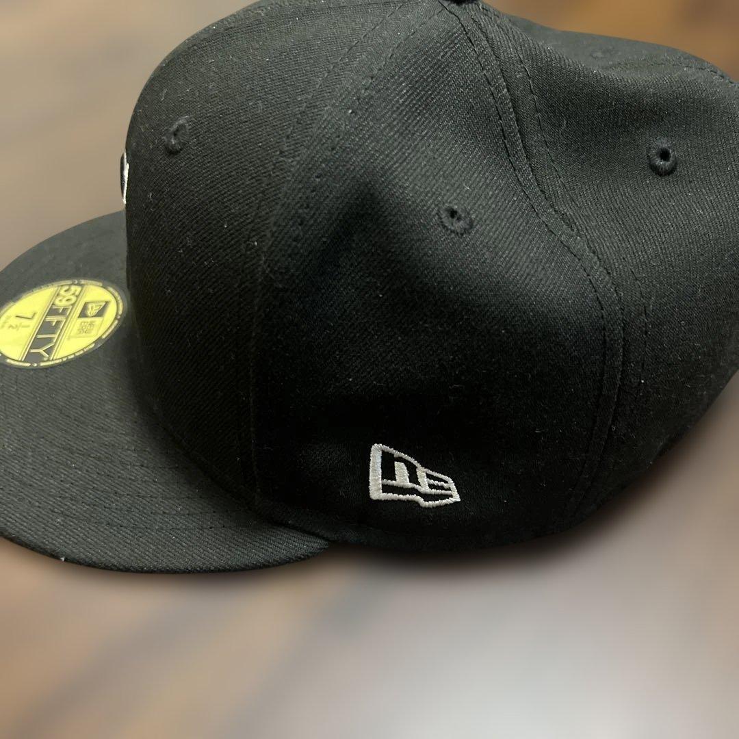 美品　Supreme　S Logo　ツノ　New Era　FW22　\"Black