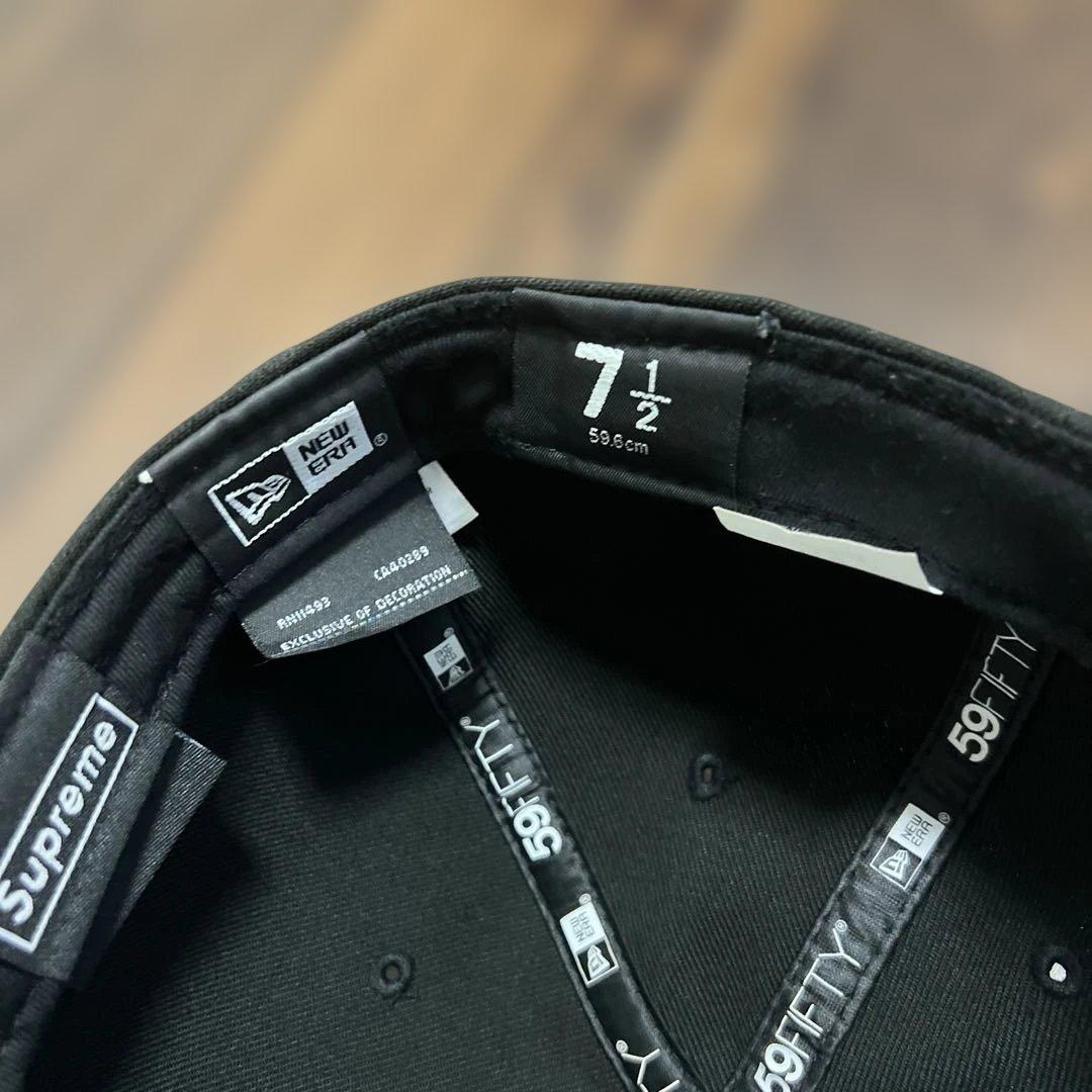 美品　Supreme　S Logo　ツノ　New Era　FW22　\"Black