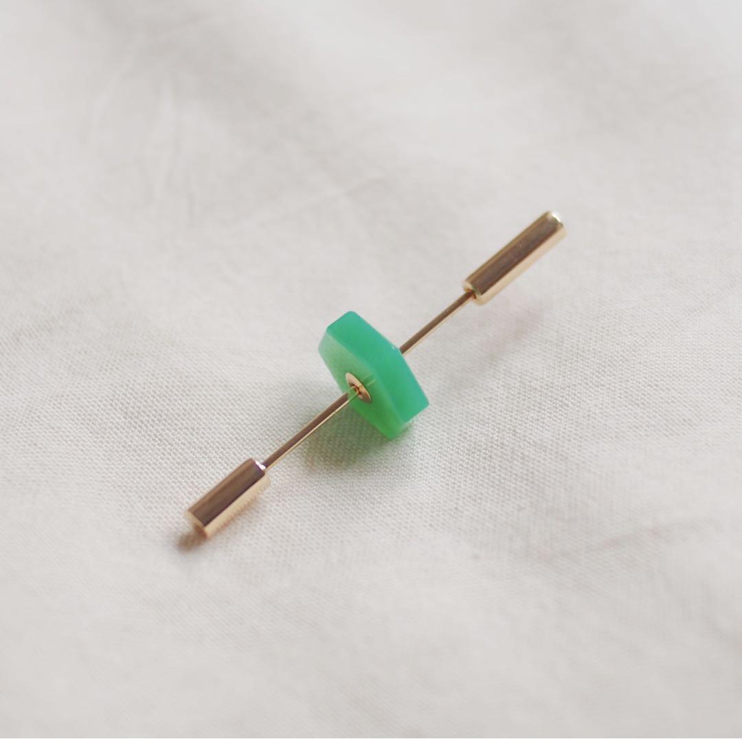 Hirotaka（ヒロタカ）　SPEAR（スピア） ピアス/クリソプレーズ