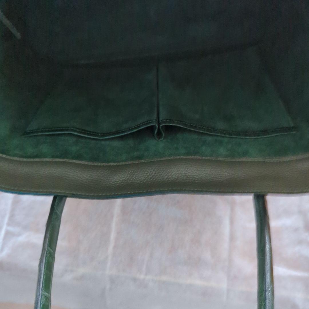 【未使用・レア】ストラスブルゴ　ポロサスクロコトートバッグ グリーン