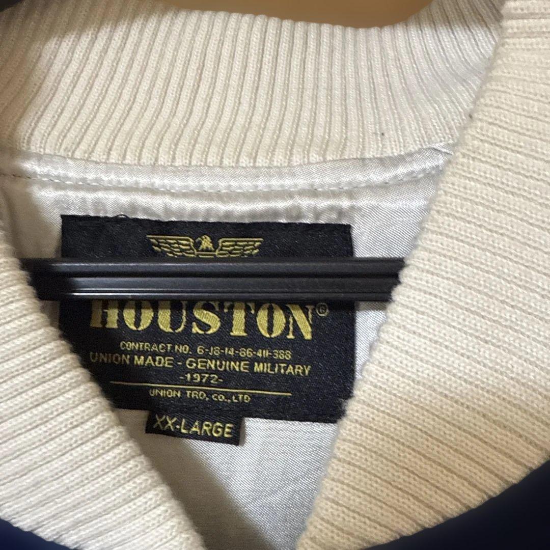 HOUSTON ネイビー スカジャン XXL アラスカ