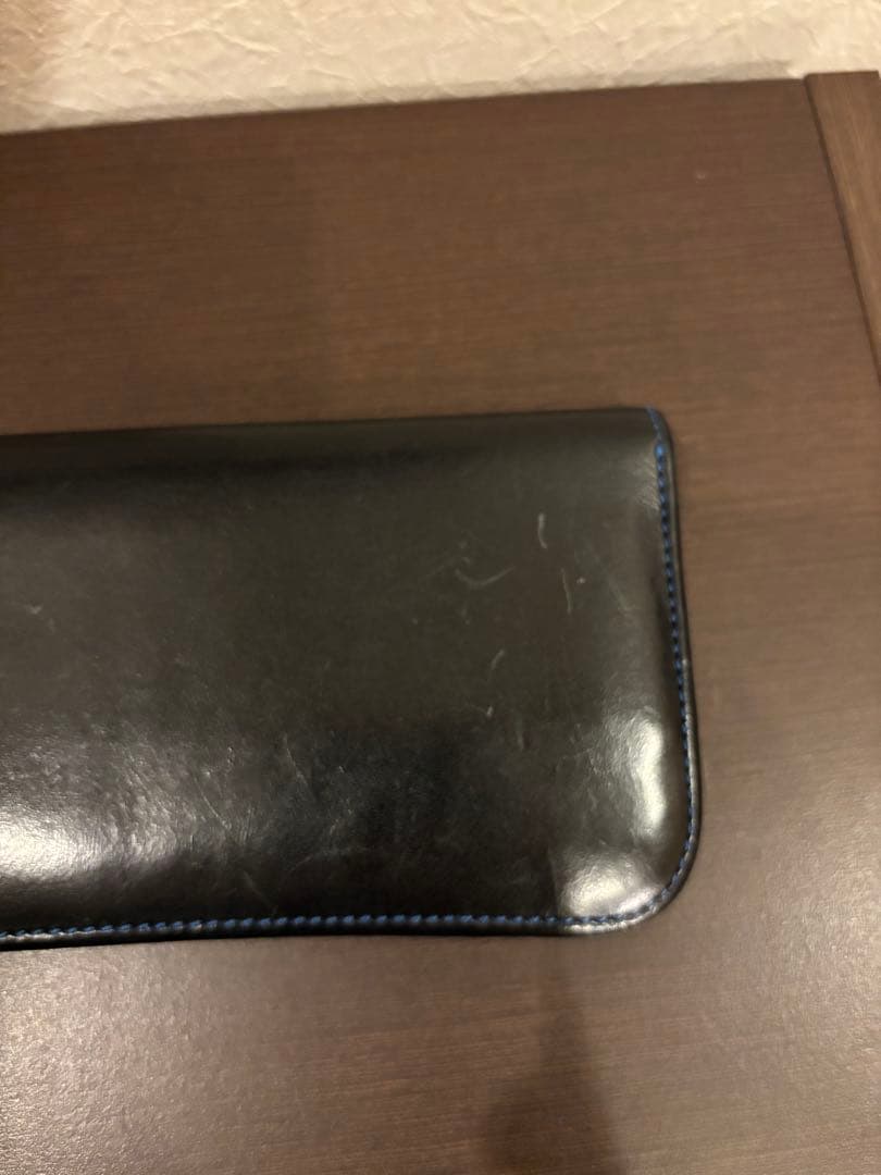 k*t様 美品　WILDSWANS レザー長財布　ネイビー