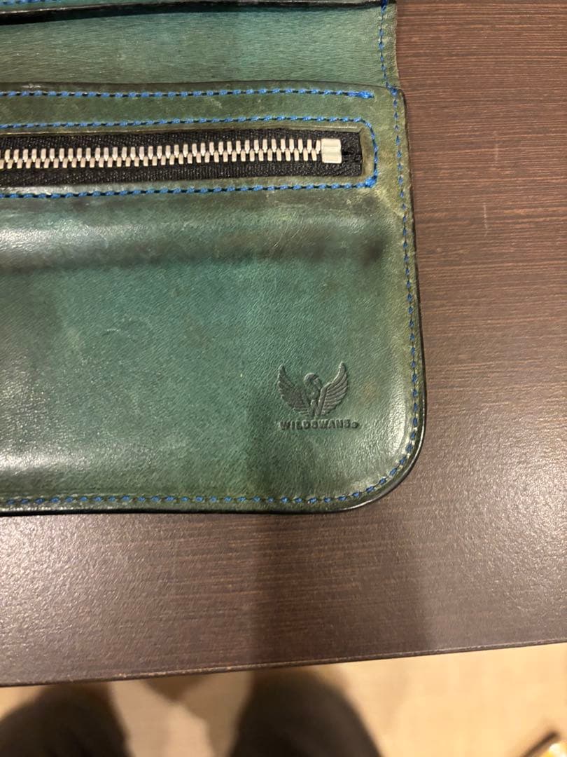 k*t様 美品　WILDSWANS レザー長財布　ネイビー