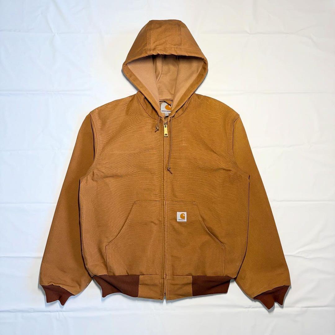 [S] Carhartt J131 BRN アクティブジャケット フード　付き￼