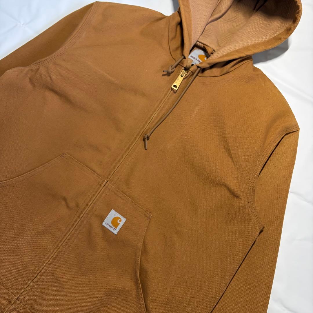 [S] Carhartt J131 BRN アクティブジャケット フード　付き￼