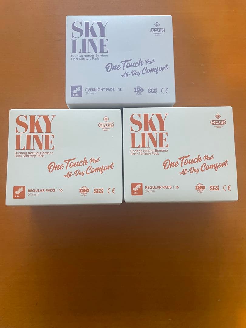 【olylife】SKY LINE 生理用ナプキン レギュラー・オーバーナイト
