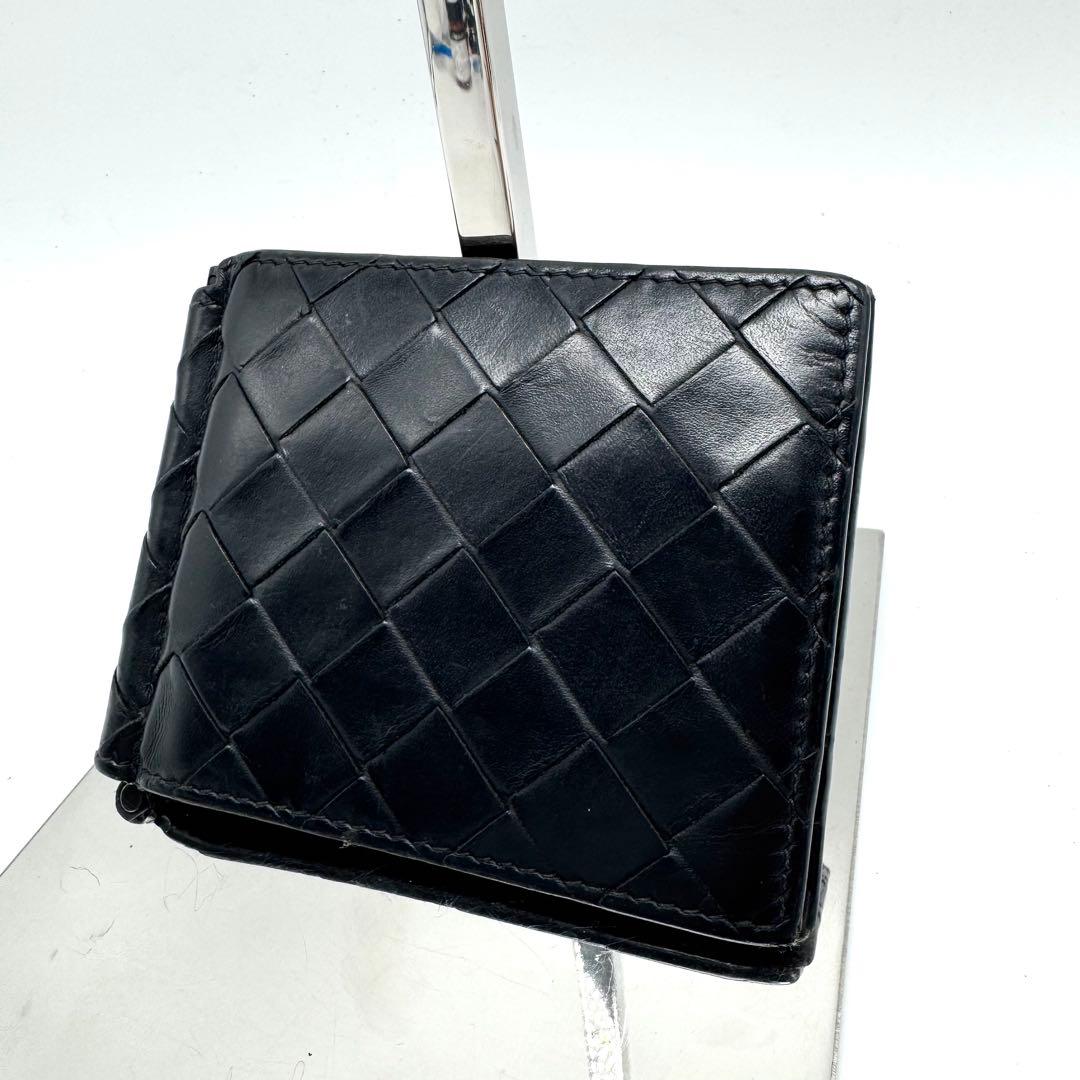 【極美品】RFID掲載 ボッテガヴェネタ マネークリップ　マキシイントレチャート