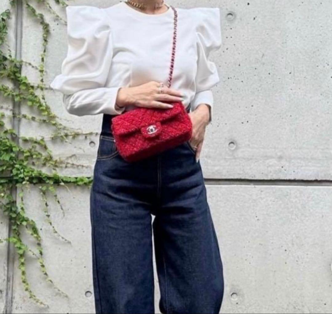 cygne /シーニュ　とんがりパフスリーブブラウス ホワイトサイズ：1