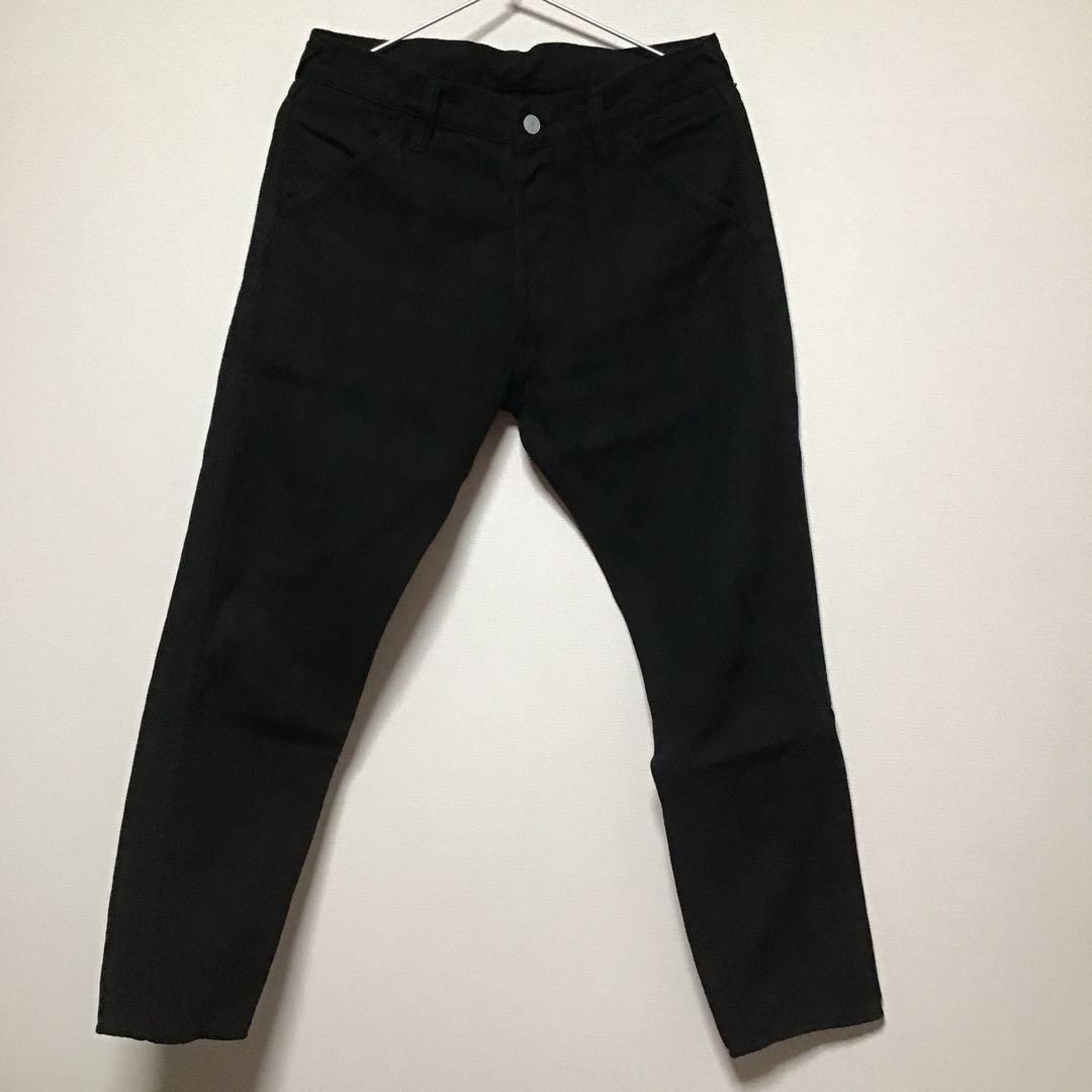 エヴィスEVISU 5500 あと染めブラックデニムパンツ