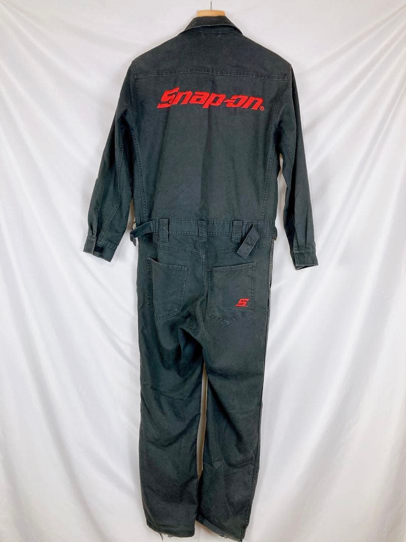 Snap-on　スナップオン　つなぎ　作業着　黒　M　刺繍　B1829