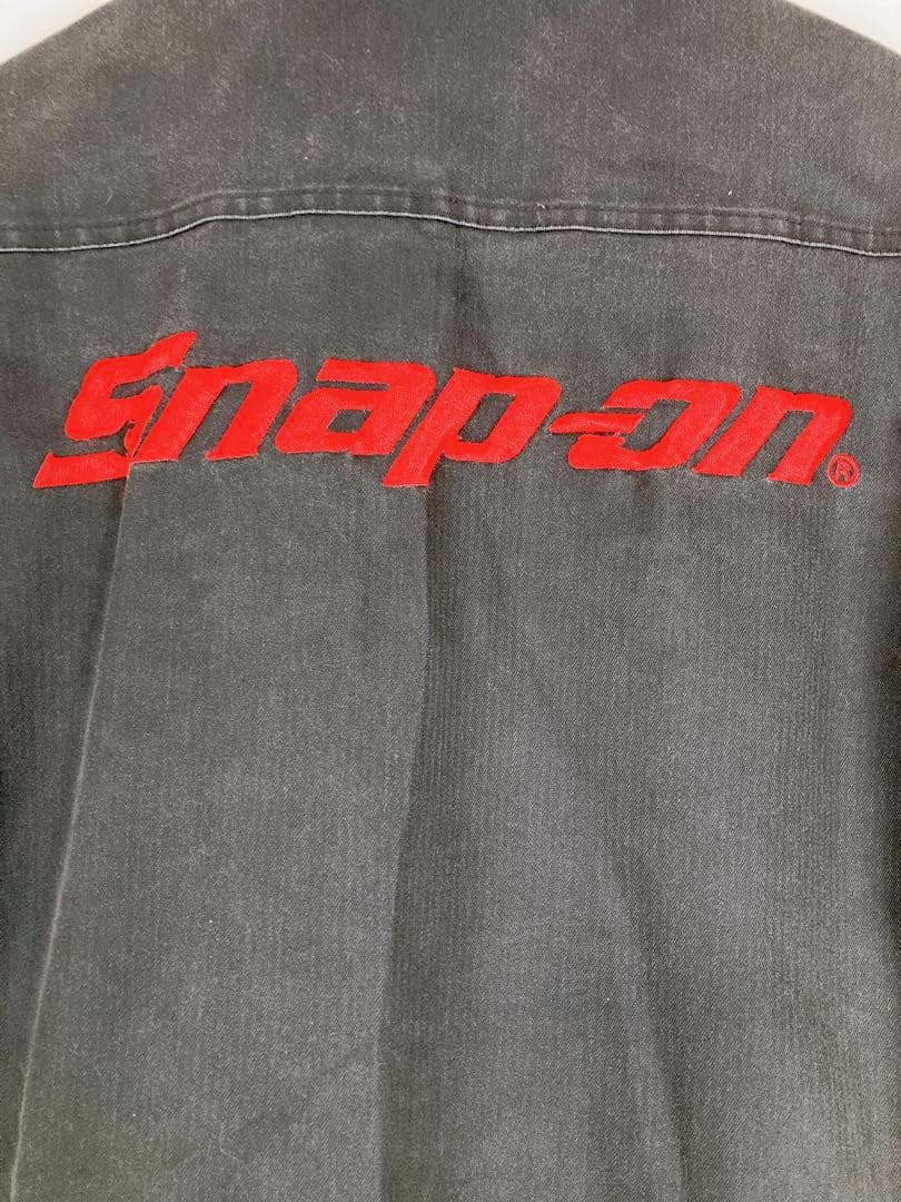 Snap-on　スナップオン　つなぎ　作業着　黒　M　刺繍　B1829