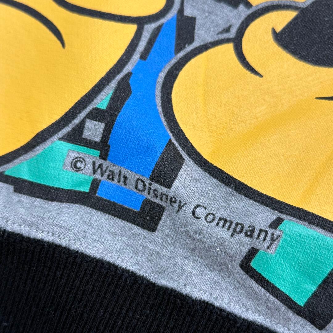 90s ヴィンテージ Disney ミッキー スウェットシャツ S相当 グレー