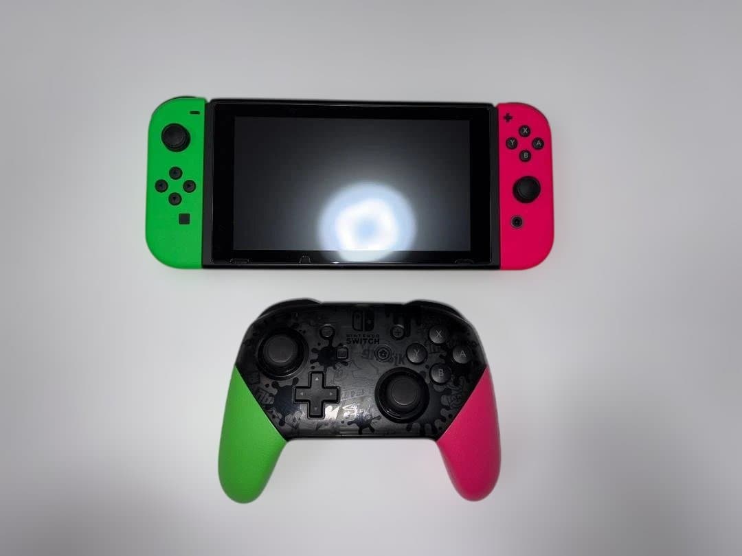 【完動美品】 Switch & Proコン スプラトゥーン2 セット